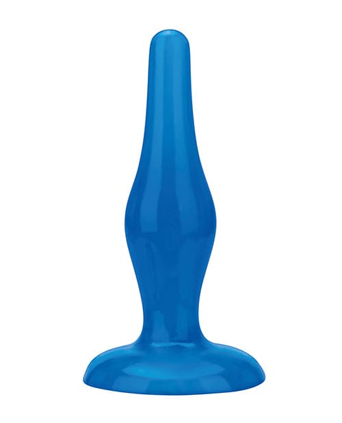 Blue Line C & B 4.75" Easy Insertion Plug - Jelly Blue Anal Products