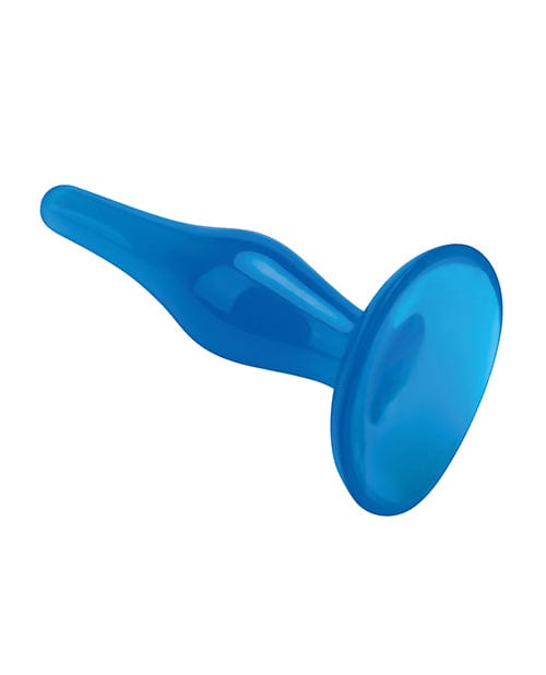 Blue Line C & B 4.75" Easy Insertion Plug - Jelly Blue Anal Products