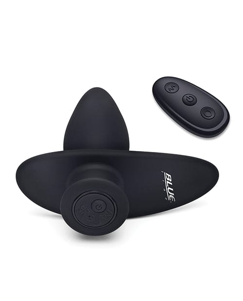 Blue Line Vibrating Anal Plug Pointer w/Remote - Black Anal Products