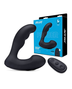 Blue Line Vibrating Prostate Prober w/Remote - Black Anal Products