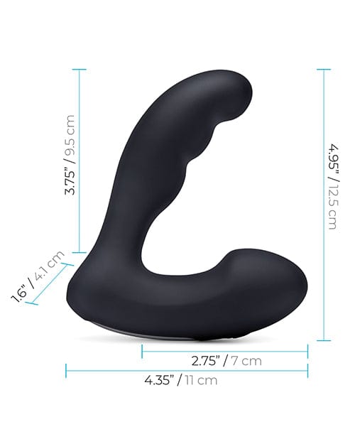 Blue Line Vibrating Prostate Prober w/Remote - Black Anal Products