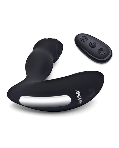 Blue Line Vibrating Prostate Thumper w/Remote - Black Anal Products