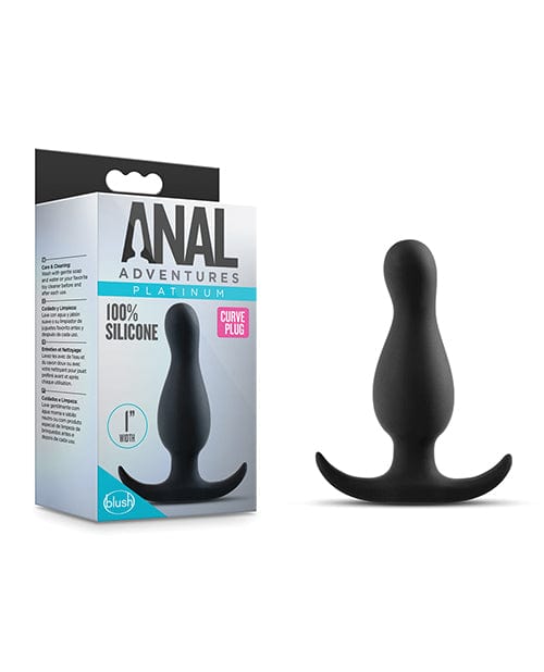 Blush Anal Adventures Curve Plug - Black Anal Products