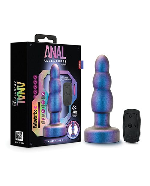 Blush Anal Adventures Matrix Kinetik Plug - Space Age Blue Anal Products