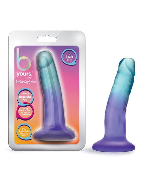 Blush B Yours 5" Morning Dew Dildo - Sapphire Dongs & Dildos