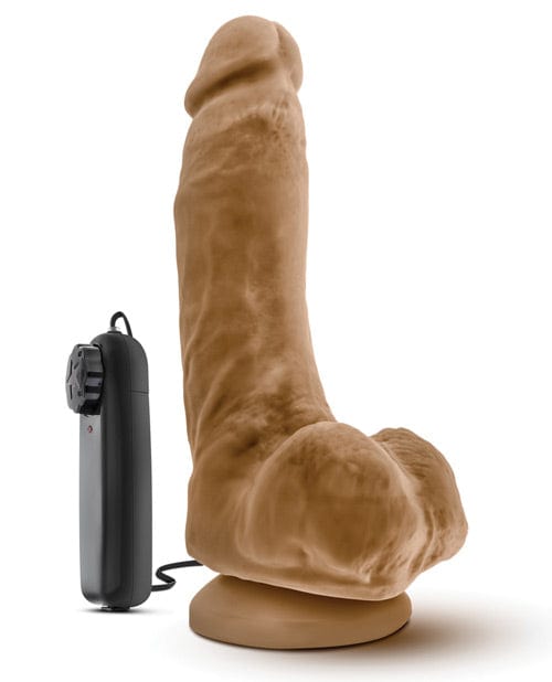 Blush Coverboy the Boxer 9" Vibrating Realistic Cock - Mocha Dongs & Dildos