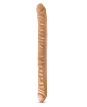 Blush Dr. Skin 18" Double Dildo - Mocha Dongs & Dildos