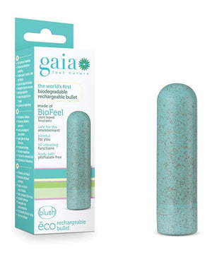 Blush Gaia Eco Rechargeable Bullet - Aqua Vibrators