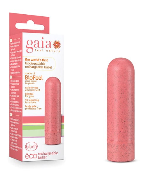 Blush Gaia Eco Rechargeable Bullet - Coral Vibrators