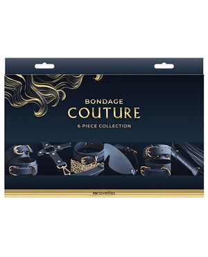 Bondage Couture 6 Piece Kit - Blue Bondage Blindfolds & Restraints