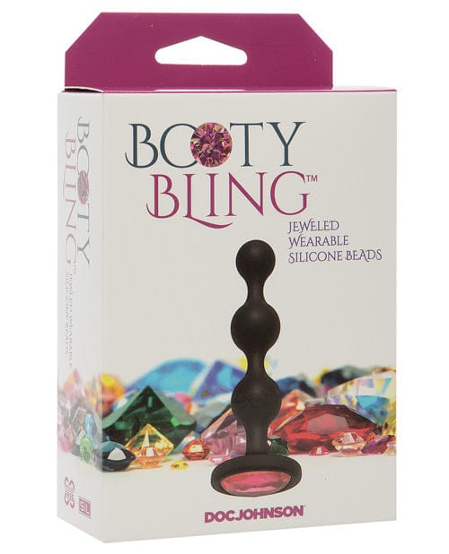 Booty Bling Wearable Silicone Beads Pink Anal Products