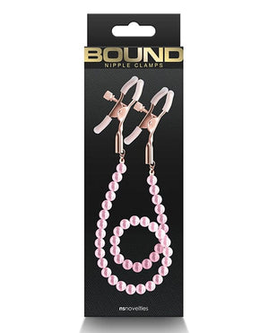 Bound DC1 Nipple Clamps - Pink Bondage Blindfolds & Restraints