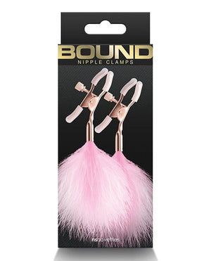 Bound F1 Nipple Clamps Pink Bondage Blindfolds & Restraints