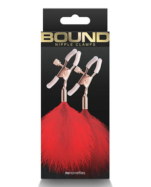 Bound F1 Nipple Clamps Red Bondage Blindfolds & Restraints