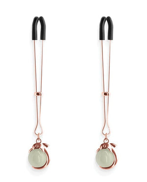 Bound Nipple Clamps - Rose Gold Bondage Blindfolds & Restraints