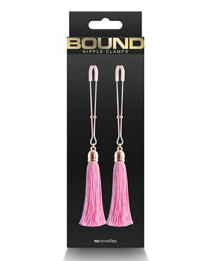 Bound T1 Nipple Clamps Pink Bondage Blindfolds & Restraints