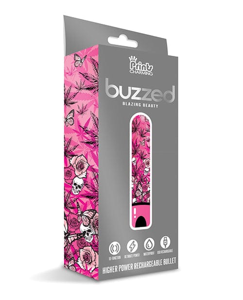 Buzzed 3.5" Rechargeable Bullet - Blazing Beauty Pink Stimulators