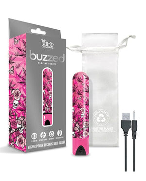 Buzzed 3.5" Rechargeable Bullet - Blazing Beauty Pink Stimulators