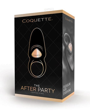 Coquette The After Party Couples Ring - Black/Rose Gold Stimulators