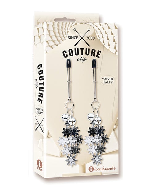 Couture Clips Luxury Nipple Clamps - Silver Falls Bondage Blindfolds & Restraints