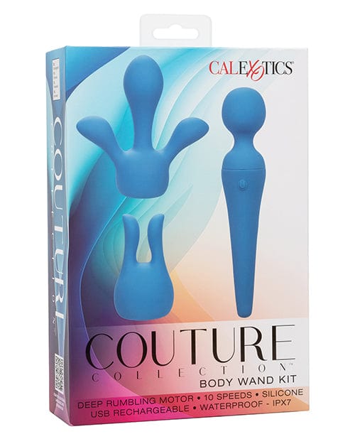 Couture Collection Body Wand Vibrator Kit - Blue Massage Products