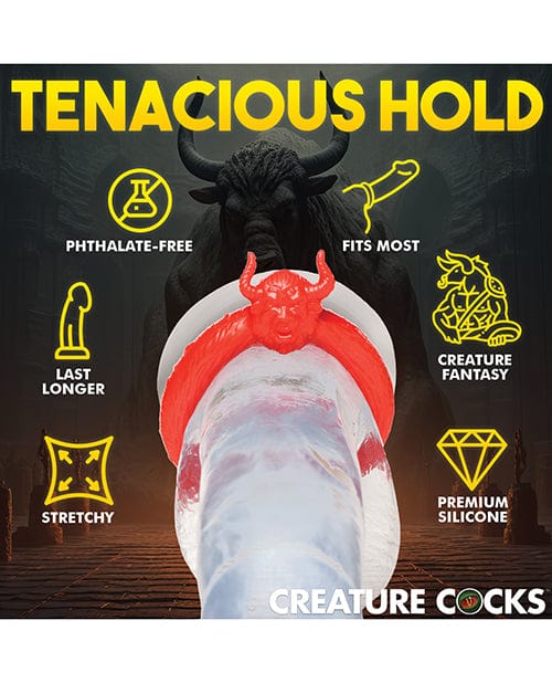 Creature Cocks Beast Mode Silicone Cock Ring - Red Penis Enhancement