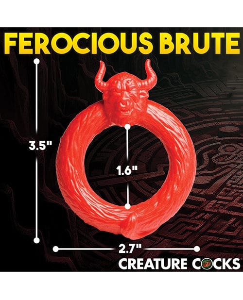 Creature Cocks Beast Mode Silicone Cock Ring - Red Penis Enhancement