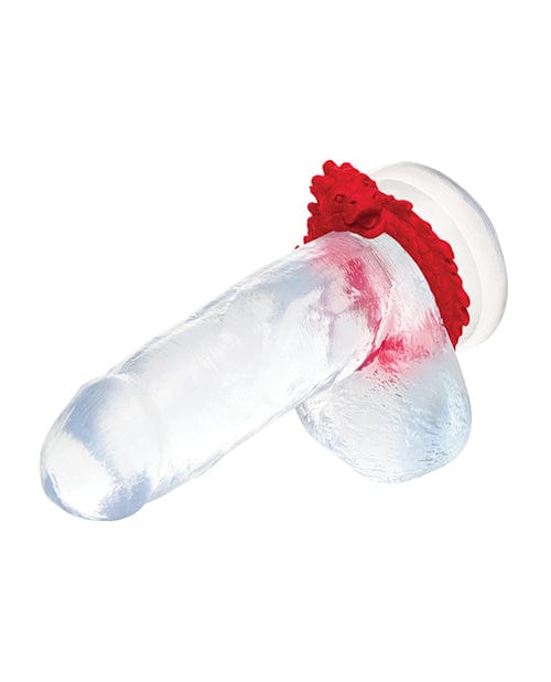 Creature Cocks Rise of the Dragon Silicone Cock Ring - Red Penis Enhancement