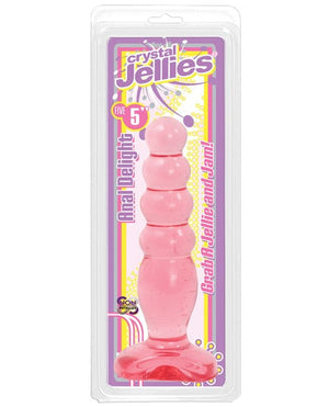 "Crystal Jellies 5"" Anal Delight" Pink Anal Products