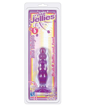"Crystal Jellies 5"" Anal Delight" Purple Anal Products