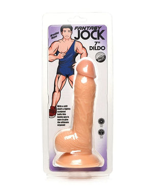 Curve Toys Fantasy Jock Wrestling Wayne 7" Dildo w/Balls - Light Dongs & Dildos