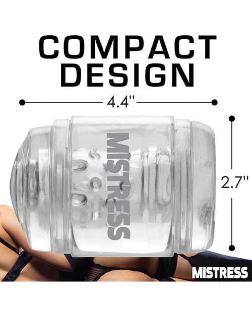 Curve Toys Mistress Double Shot Mini Masturbator Mouth & Pussy  - Clear Dolls & Masturbators