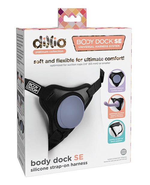 Dillio Platinum Body Dock SE Strap On Harness - Black Strap Ons