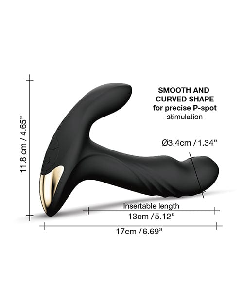 Dorcel P-Joy Double Action Prostate Massager - Black Anal Products