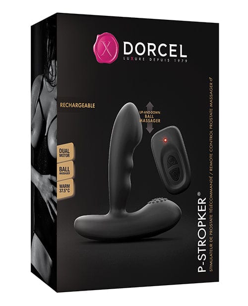 Dorcel P-Stroker Moving Bead Prostate Massager - Black Anal Products