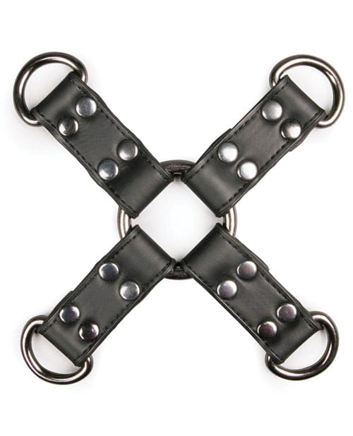 Easy Toys Faux Leather Hogtie - Black Bondage Blindfolds & Restraints