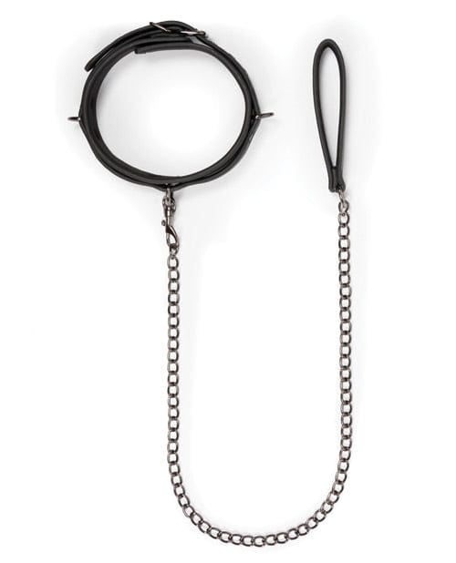 Easy Toys Fetish Collar w/Leash - Black Bondage Blindfolds & Restraints