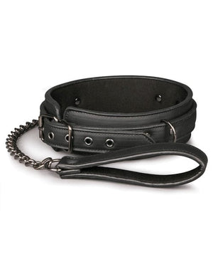 Easy Toys Fetish Collar w/Leash - Black Bondage Blindfolds & Restraints