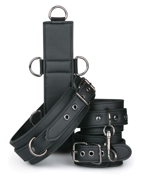 Easy Toys Neck To Wrist Restraint Set - Black Bondage Blindfolds & Restraints