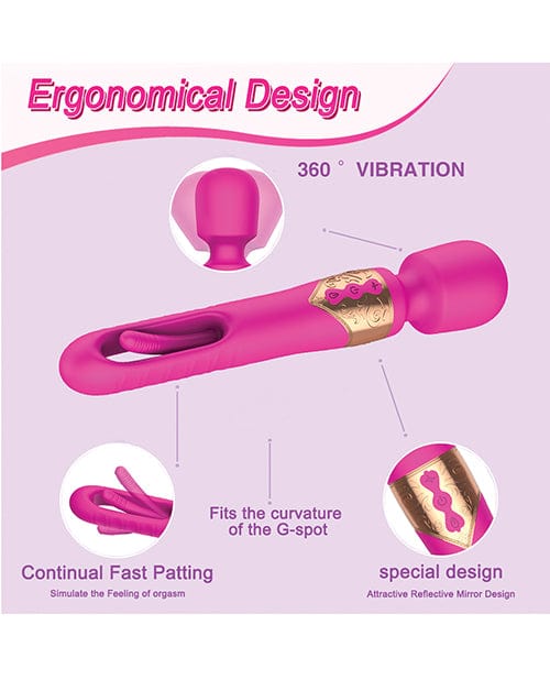 Ellie Flicking Wand - Hot Pink Massage Products