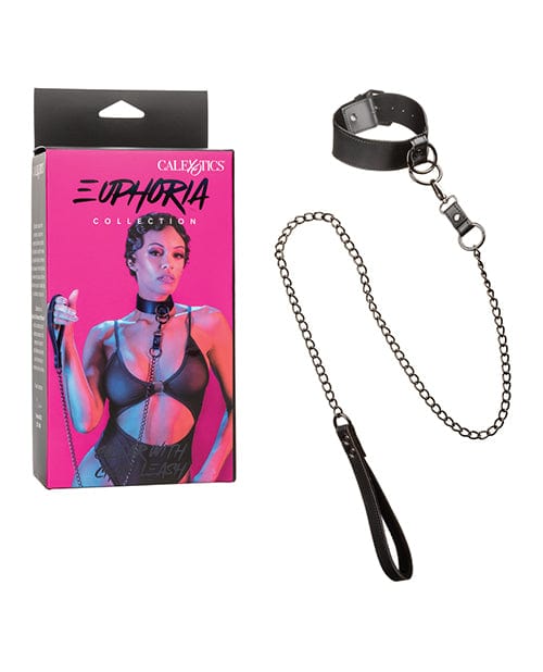 Euphoria Collection Collar w/Chain Leash Bondage Blindfolds & Restraints