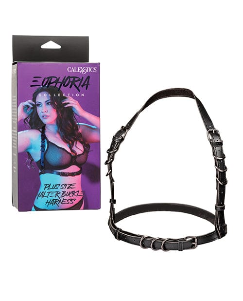 Euphoria Collection Plus Size Halter Buckle Harness Bondage Blindfolds & Restraints