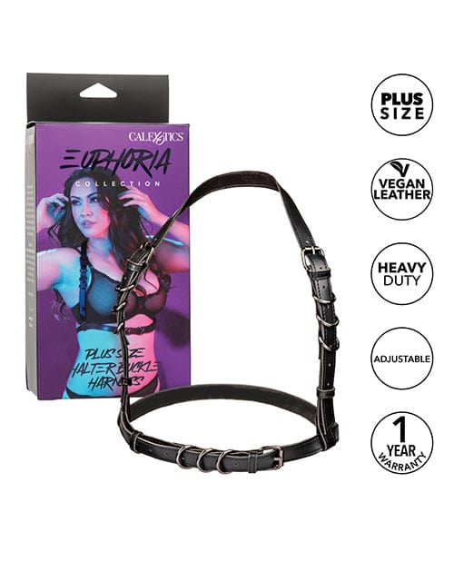 Euphoria Collection Plus Size Halter Buckle Harness Bondage Blindfolds & Restraints