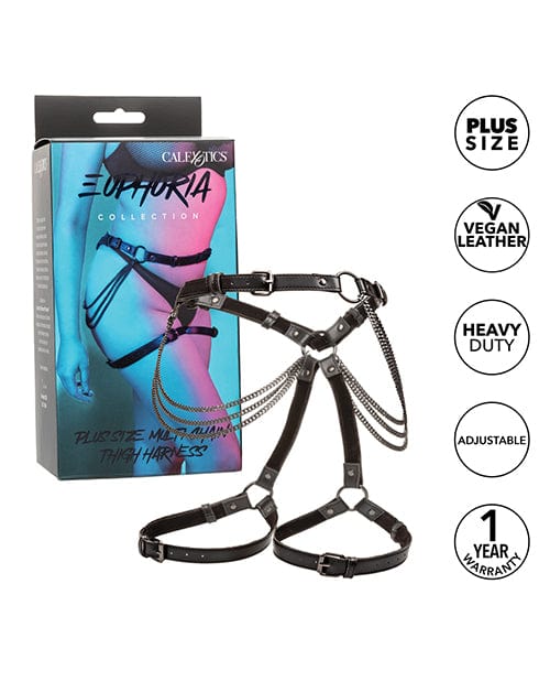 Euphoria Collection Plus Size Multi Chain Thigh Harness Bondage Blindfolds & Restraints