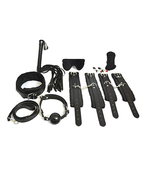 Everything Bondage 12 Piece Kit Black Bondage Blindfolds & Restraints