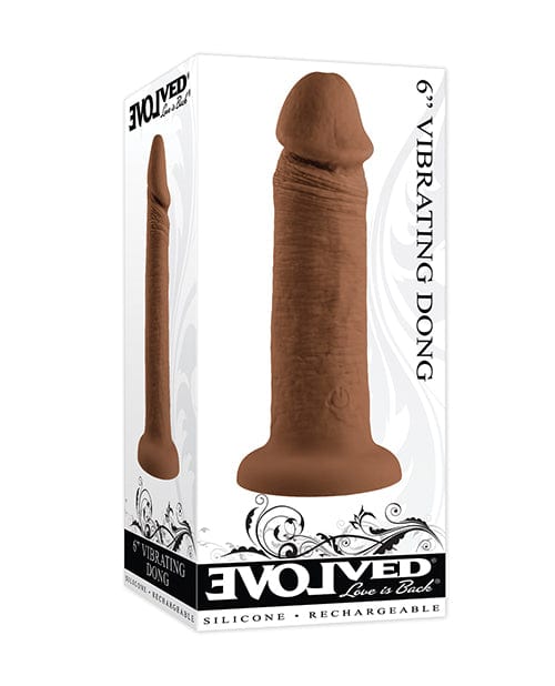 Evolved 6" Vibrating Dong Dark Dongs & Dildos