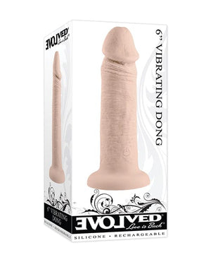 Evolved 6" Vibrating Dong Light Dongs & Dildos