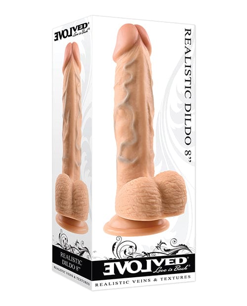 Evolved 8" Realistic Dildo W/balls Light Dongs & Dildos