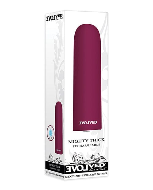 Evolved Mighty Thick Bullet - Burgundy Stimulators