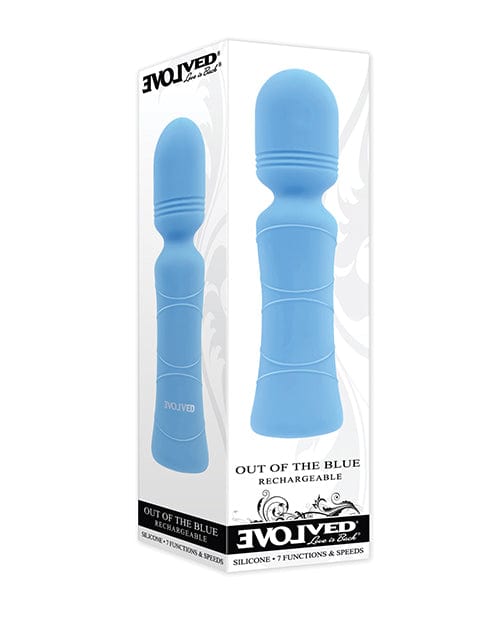 Evolved Out of The Blue Vibrating Mini Wand - Blue Massage Products
